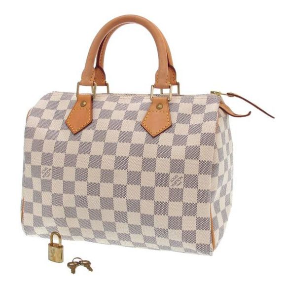 Louis Vuitton Damier Azur Speedy 25 Handbag